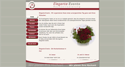 Desktop Screenshot of elegante-events.de
