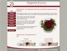 Tablet Screenshot of elegante-events.de